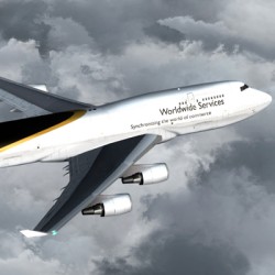 Avion 747 a escala UPS